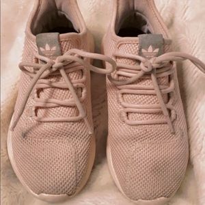 pink adidas tennis shoes!